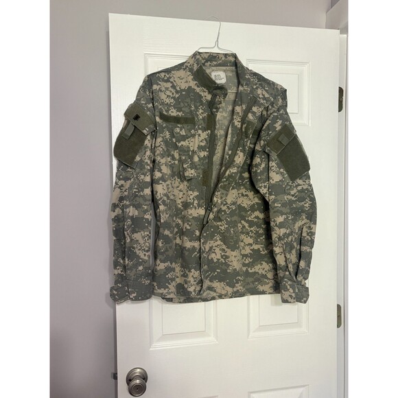 Army Combat Uniform Coat Digital Pattern Size Large Regular NSN: 8415015198599 - Picture 2 of 5